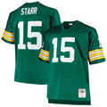 Bart Starr Green Bay Packers M & N Big & Tall 1968 Retired Player Replica Jersey - Green | Stitched Football Jersey TJS2776
