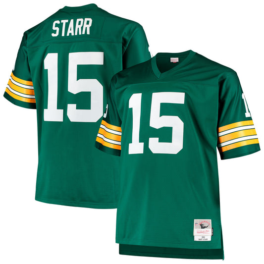 Bart Starr Green Bay Packers M & N Big & Tall 1968 Retired Player Replica Jersey - Green | Stitched Football Jersey TJS2776