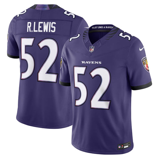 Ray Lewis Baltimore Ravens Vapor F.U.S.E. Stitched Retired Limited Jersey - Purple | Stitched Football Jersey TJS2690