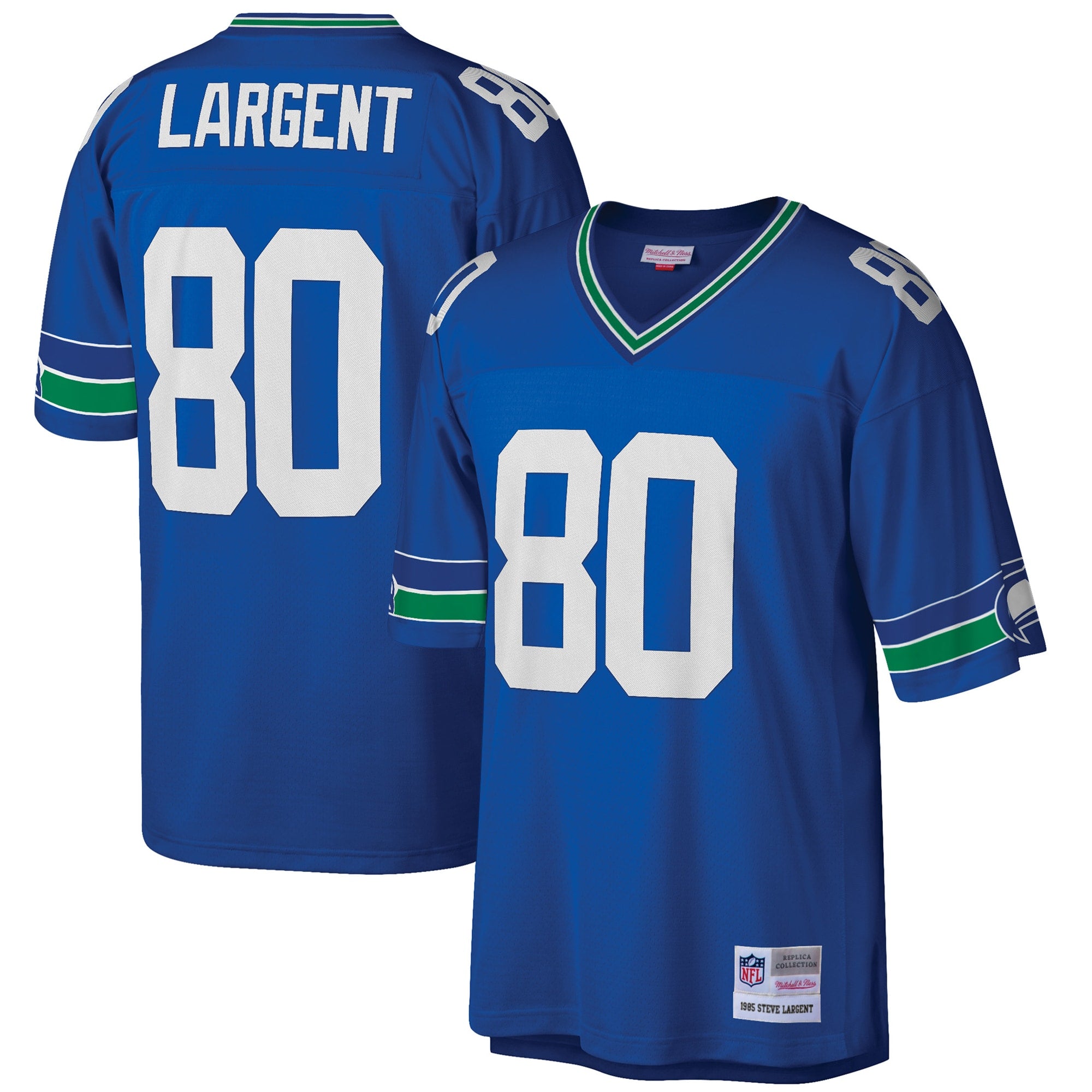Steve Largent Seattle Seahawks M & N Big & Tall 1985 Retired Player Replica Jersey - Royal | Stitched Football Jersey TJS2761