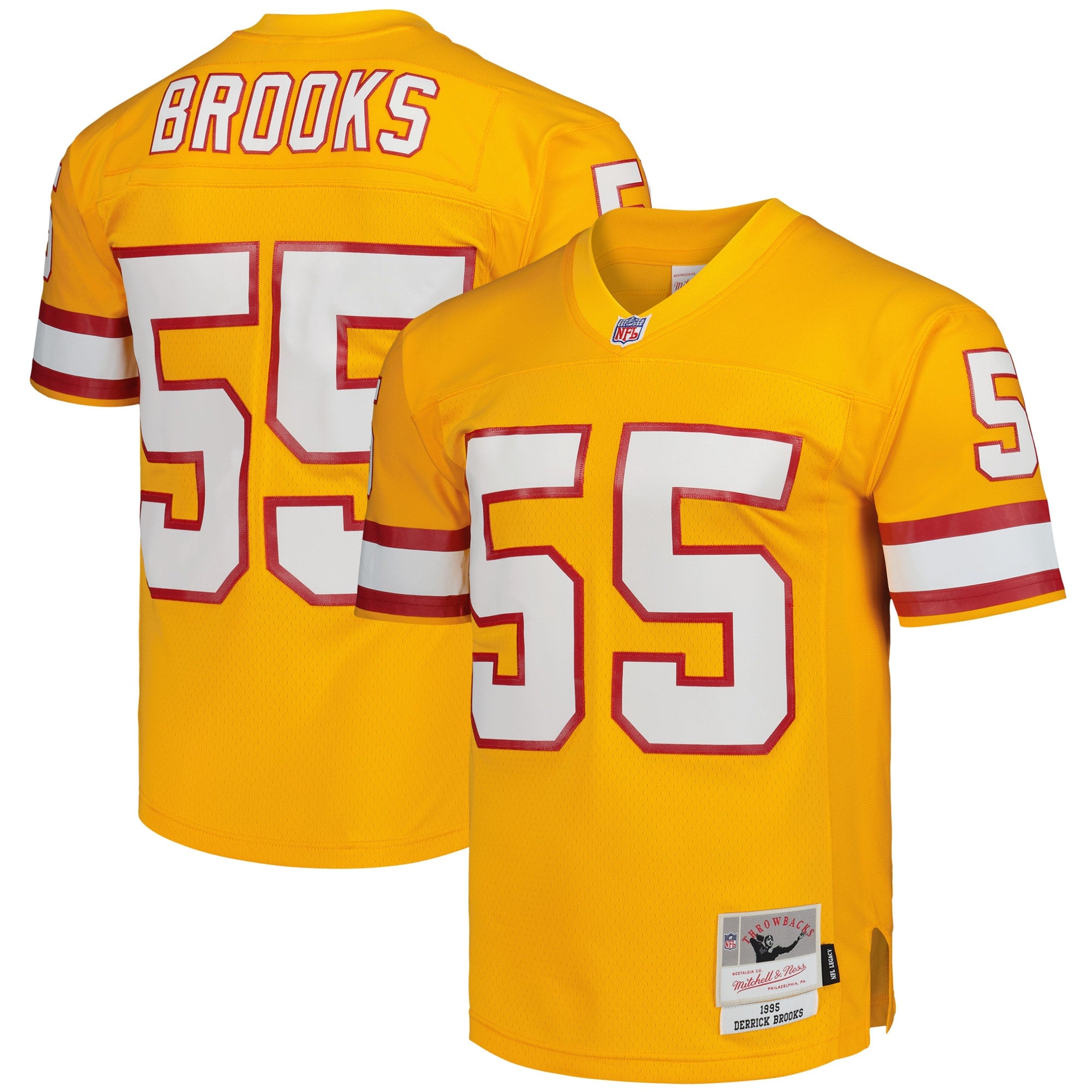 Derrick Brooks Tampa Bay Buccaneers M & N Legacy Replica Jersey - Orange | Stitched Football Jersey TJS2679