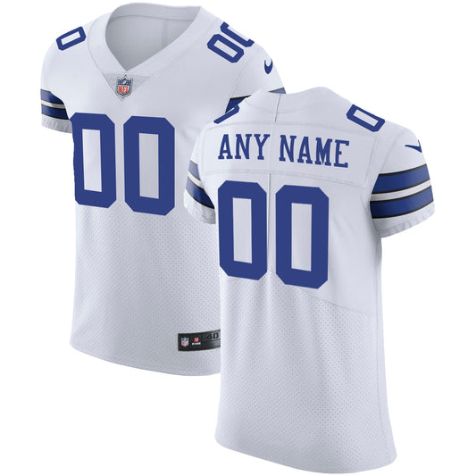 Dallas Cowboys Vapor Untouchable Custom Elite Jersey - White | Stitched Football Jersey TJS2605