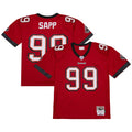 Warren Sapp Tampa Bay Buccaneers M & N 2002 Legacy Replica Jersey - Red | Stitched Football Jersey TJS2747