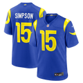 Ty Simpson Los Angeles Rams 2026 NFL Draft First Round Pick No. 13 Team Game Jersey - Royal | Stitched Football Jersey TJS2795