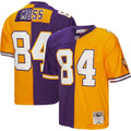 Randy Moss Minnesota Vikings M & N 1998 Split Legacy Replica Jersey - Purple/Gold | Stitched Football Jersey TJS2773