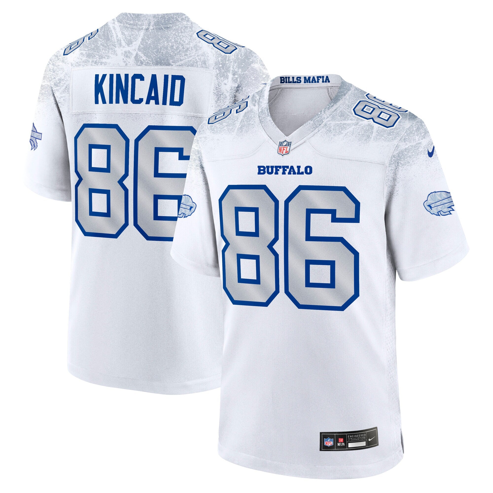 Dalton Kincaid Buffalo Bills 2025 Rivalries Collection Game Jersey - White | Stitched Football Jersey TJS2666