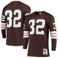 Jim Brown Cleveland Browns 1964 M & N Throwback Retired Player Jersey - Brown | Stitched Football Jersey TJS2727