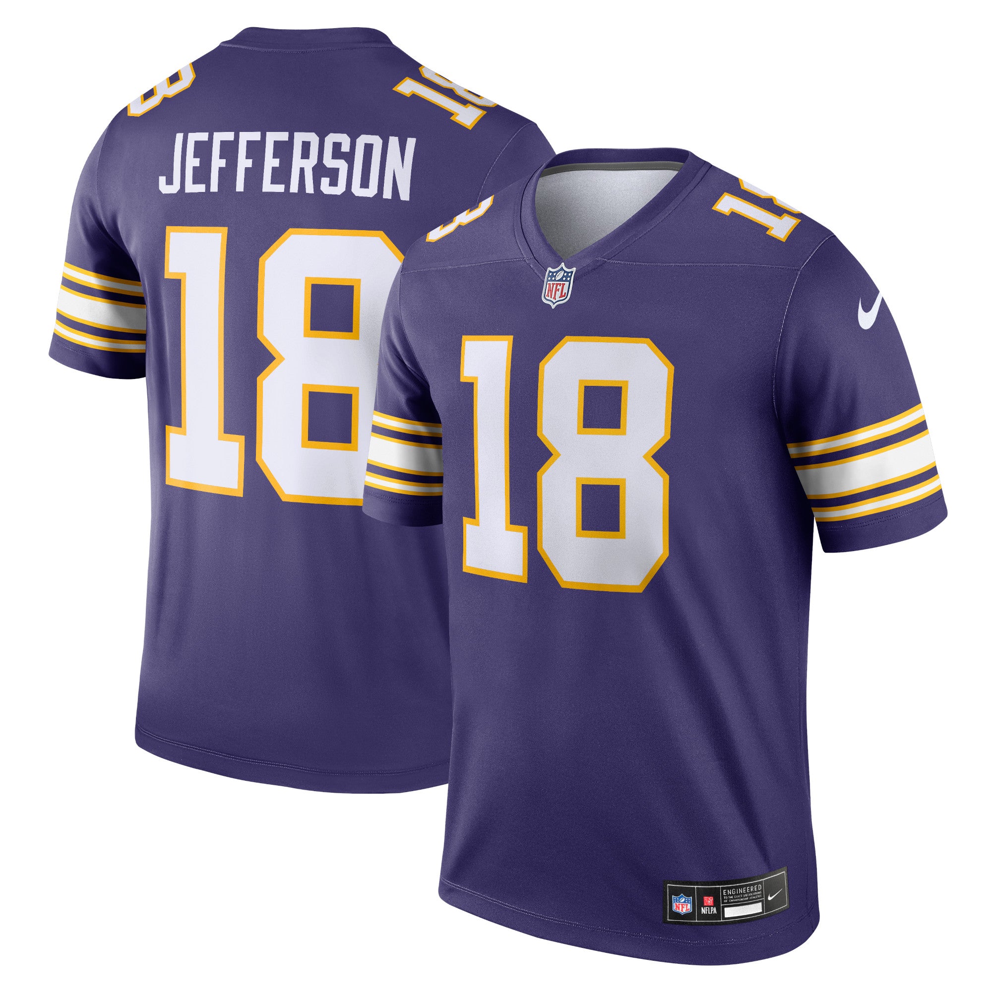 Justin Jefferson Minnesota Vikings Legend Player Performance Top - Purple | Stitched Football Jersey TJS2744