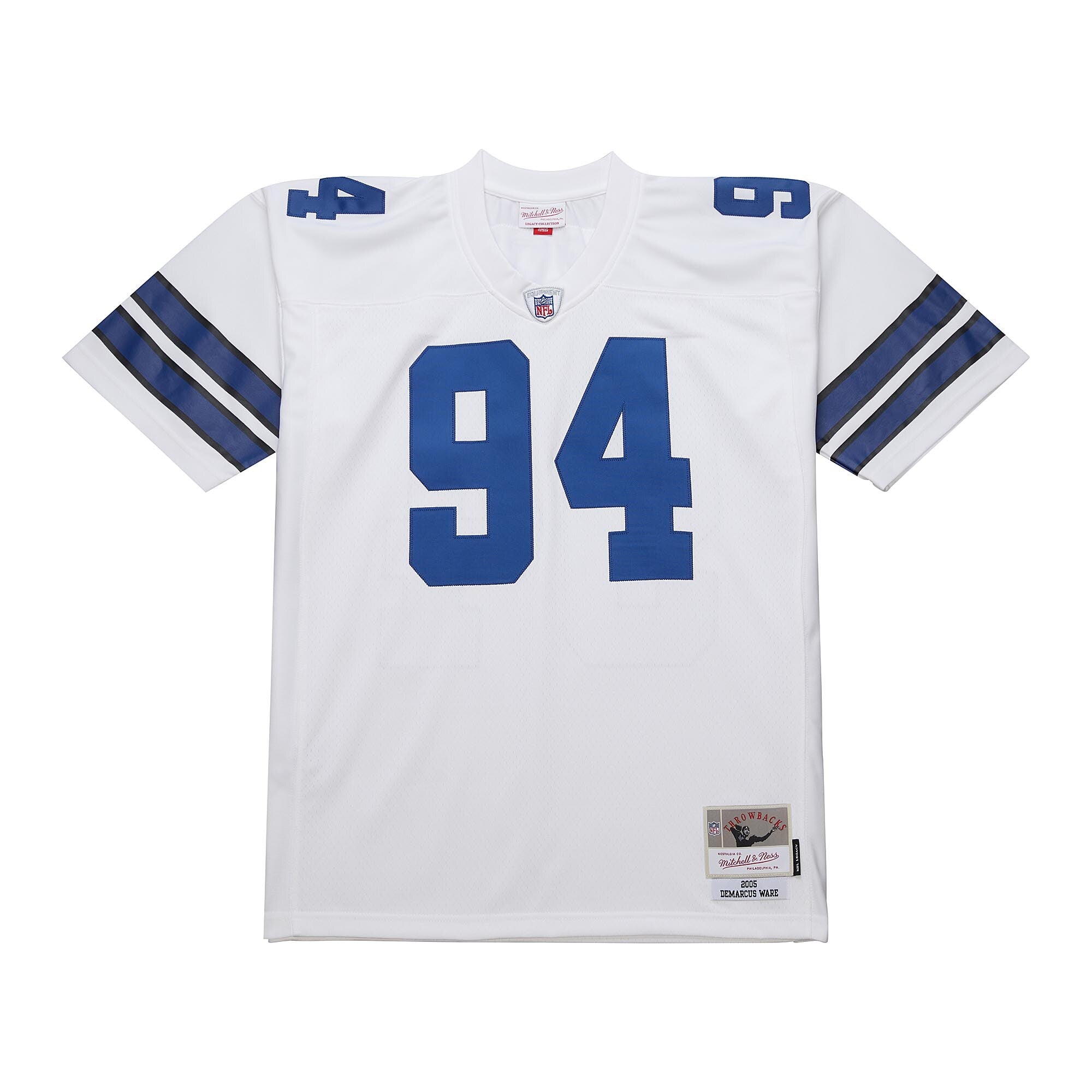 DeMarcus Ware Dallas Cowboys M & N 2005 Legacy Replica Jersey - White | Stitched Football Jersey TJS2748