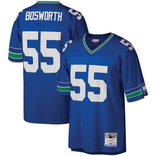 Brian Bosworth Seattle Seahawks M & N Legacy Replica Jersey - Royal | Stitched Football Jersey TJS2648