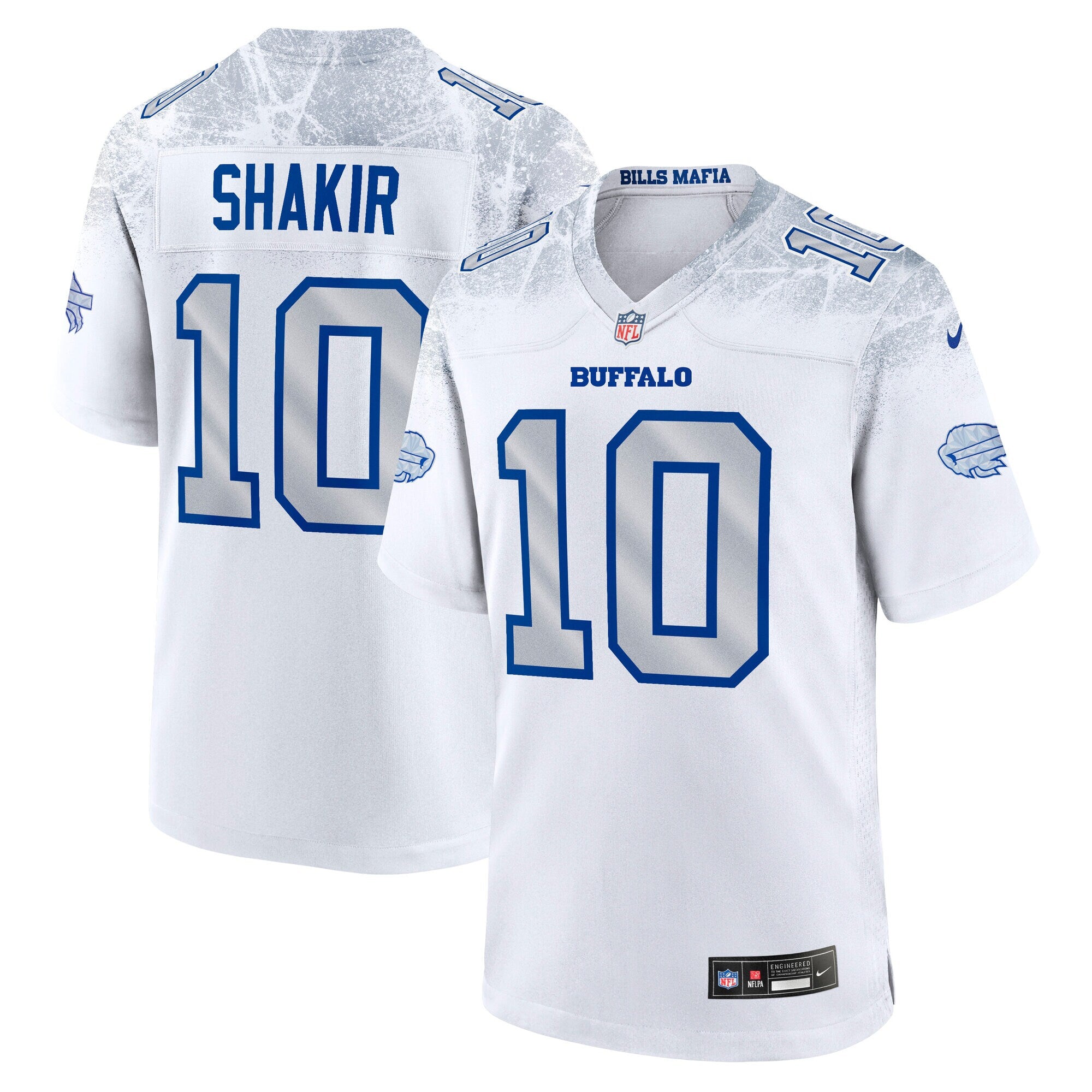 Khalil Shakir Buffalo Bills 2025 Rivalries Collection Game Jersey - White | Stitched Football Jersey TJS2667