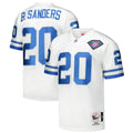 Barry Sanders Detroit Lions 1994 M & N Throwback Retired Player Jersey - White | Stitched Football Jersey TJS2766