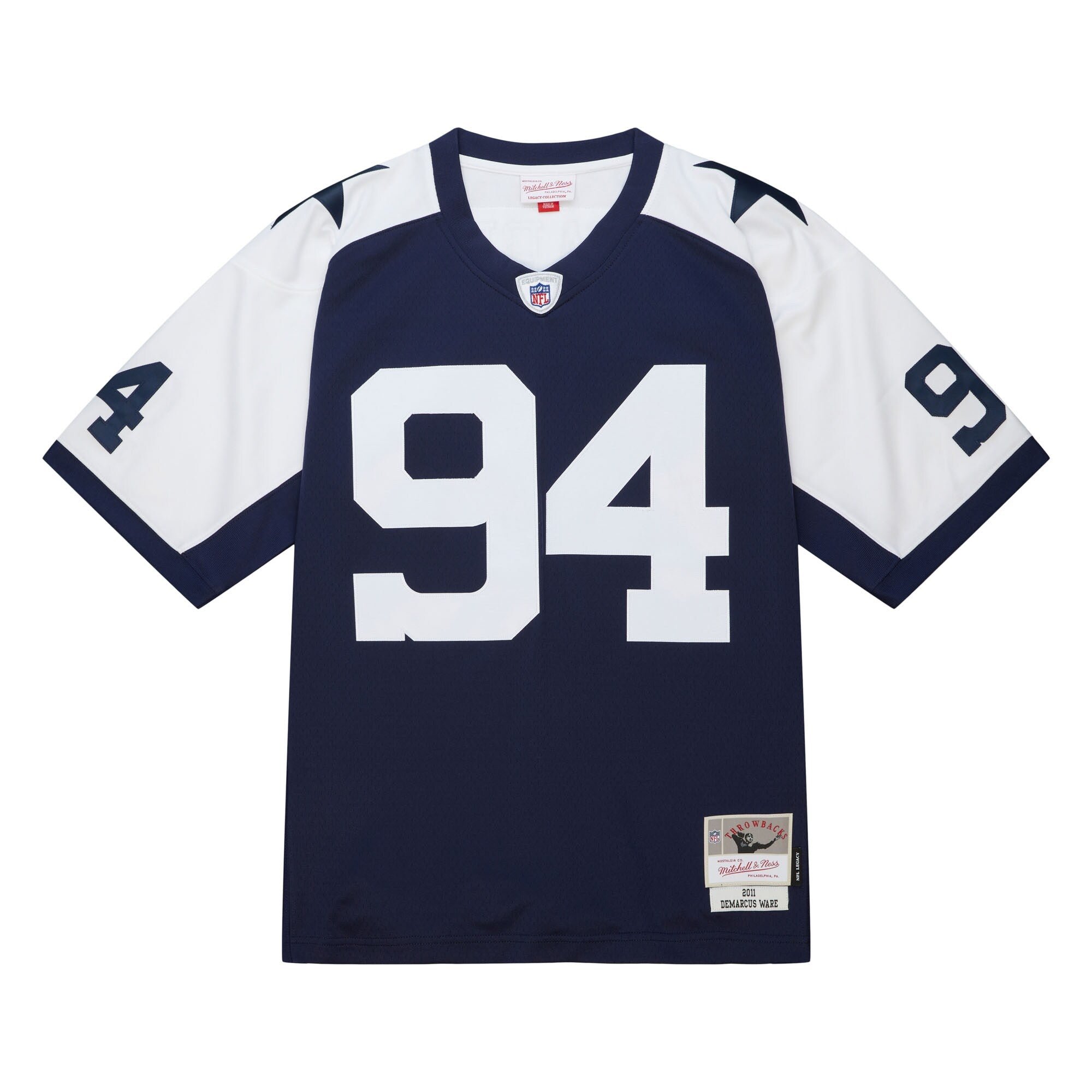 DeMarcus Ware Dallas Cowboys M & N 2011 Alternate Legacy Replica Jersey - Navy | Stitched Football Jersey TJS2703