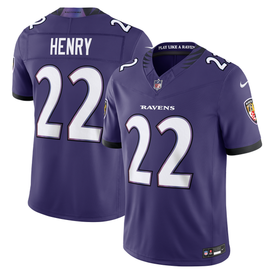 Derrick Henry Baltimore Ravens Vapor F.U.S.E. Stitched Limited Jersey - Purple | Stitched Football Jersey TJS2696