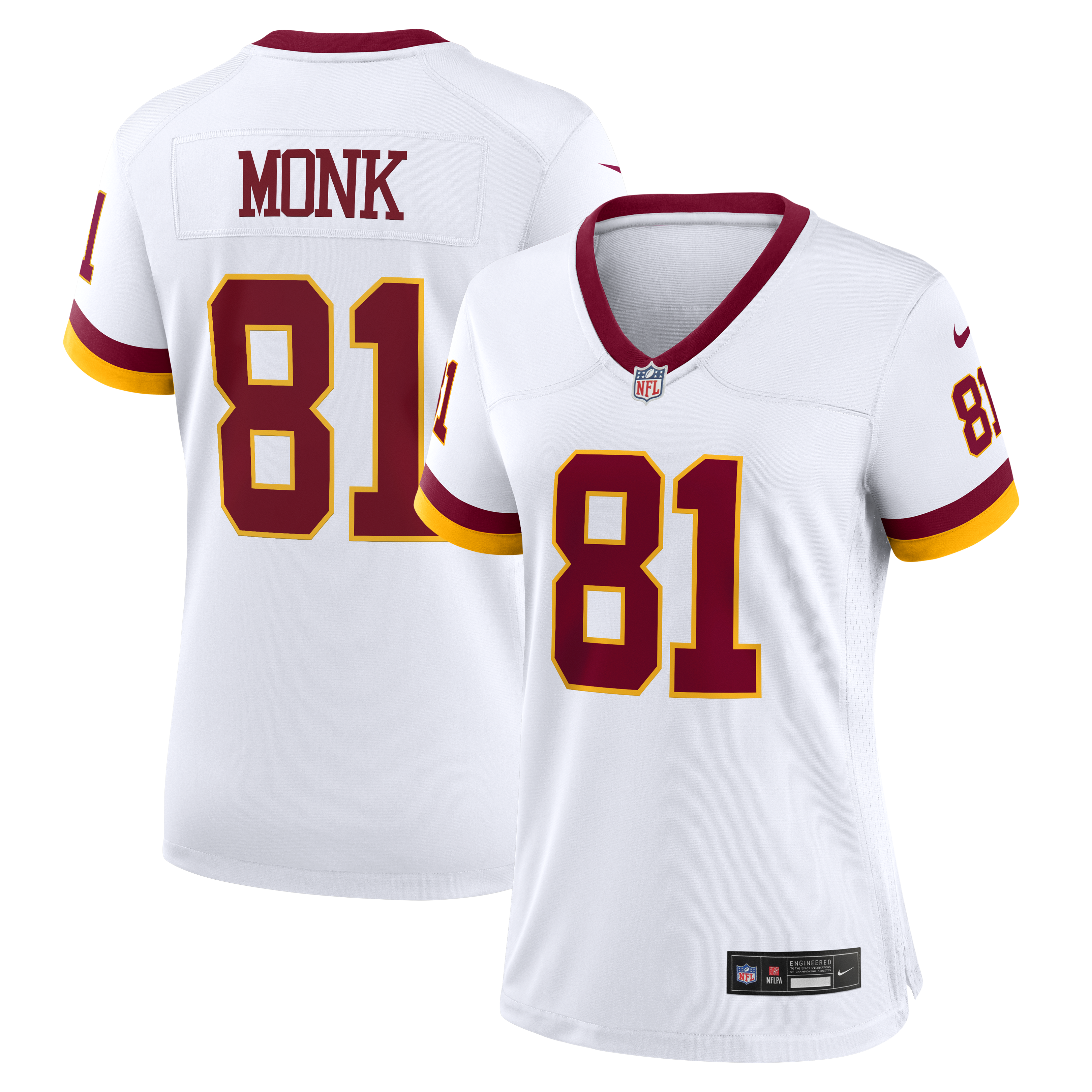 Art Monk Washington Commanders Women's Alternate 2 Super Bowl Era Game Jersey - White | Stitched Football Jersey TJS2714