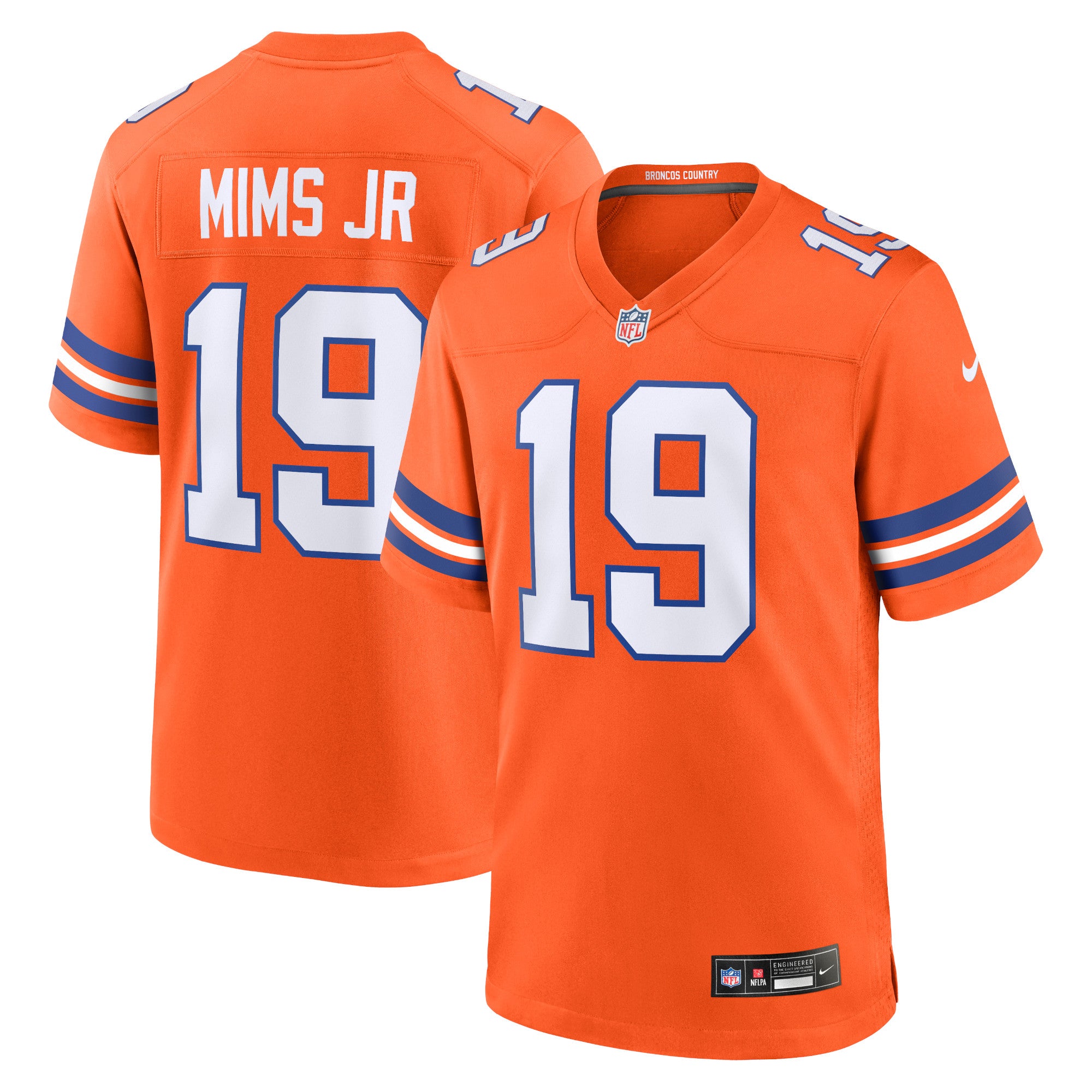Marvin Mims Jr Denver Broncos Mile High Collection 1977 Throwback Player Game Jersey - Orange | Stitched Football Jersey TJS2711