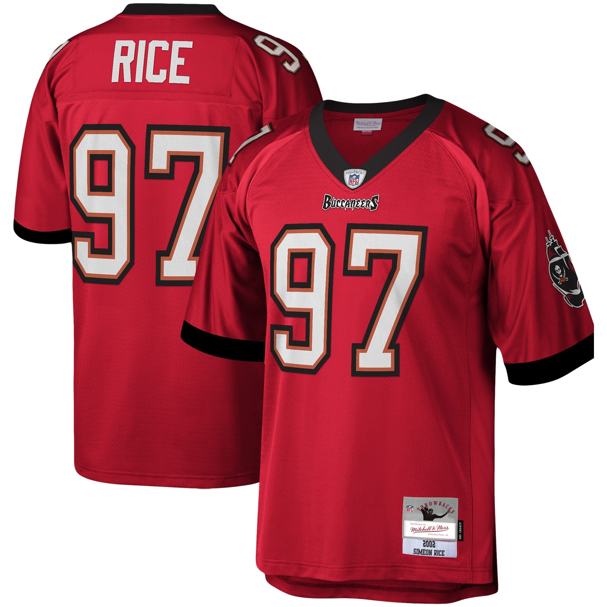 Simeon Rice Tampa Bay Buccaneers M & N Legacy Replica Jersey - Red | Stitched Football Jersey TJS2606