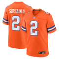 Patrick Surtain II Denver Broncos Mile High Collection 1977 Throwback Player Game Jersey - Orange | Stitched Football Jersey TJS2656