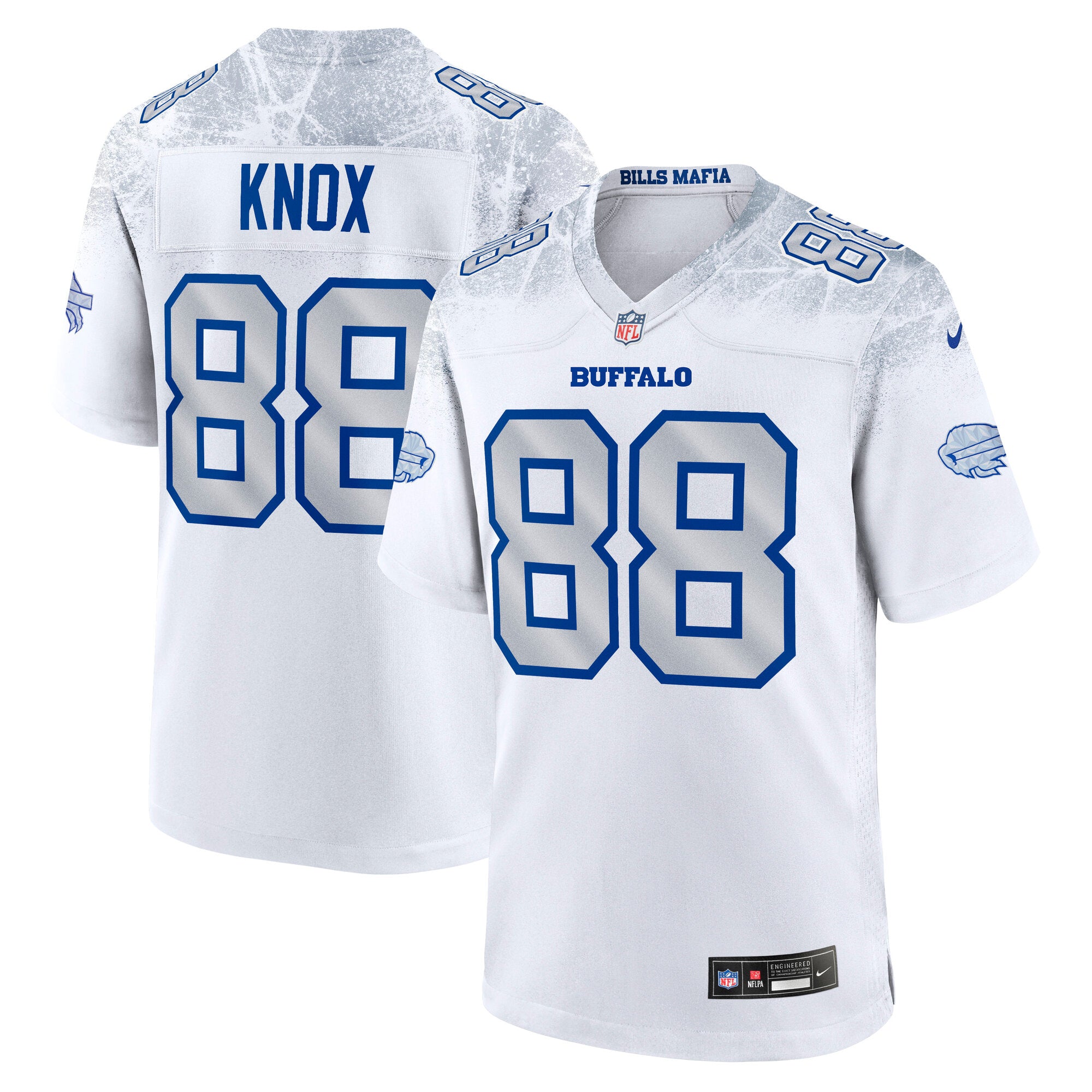 Dawson Knox Buffalo Bills 2025 Rivalries Collection Game Jersey - White | Stitched Football Jersey TJS2677