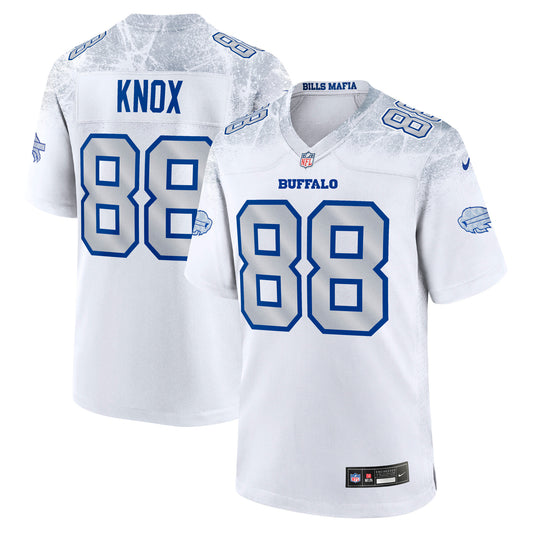 Dawson Knox Buffalo Bills 2025 Rivalries Collection Game Jersey - White | Stitched Football Jersey TJS2677