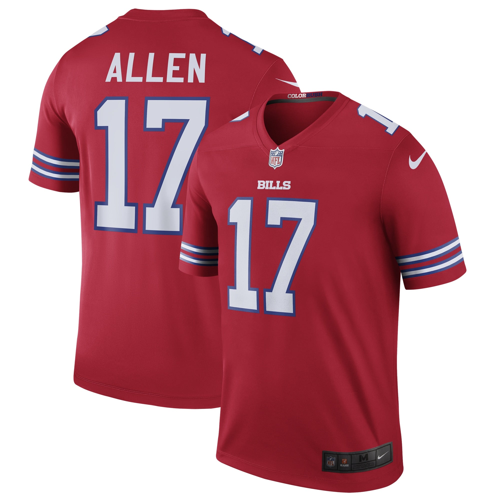 Josh Allen Buffalo Bills Legend Player Performance Top - Red | Stitched Football Jersey TJS2919