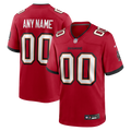 Men's Red Tampa Bay Buccaneers Team Custom Game Jersey | Stitched Football Jersey TJS2896