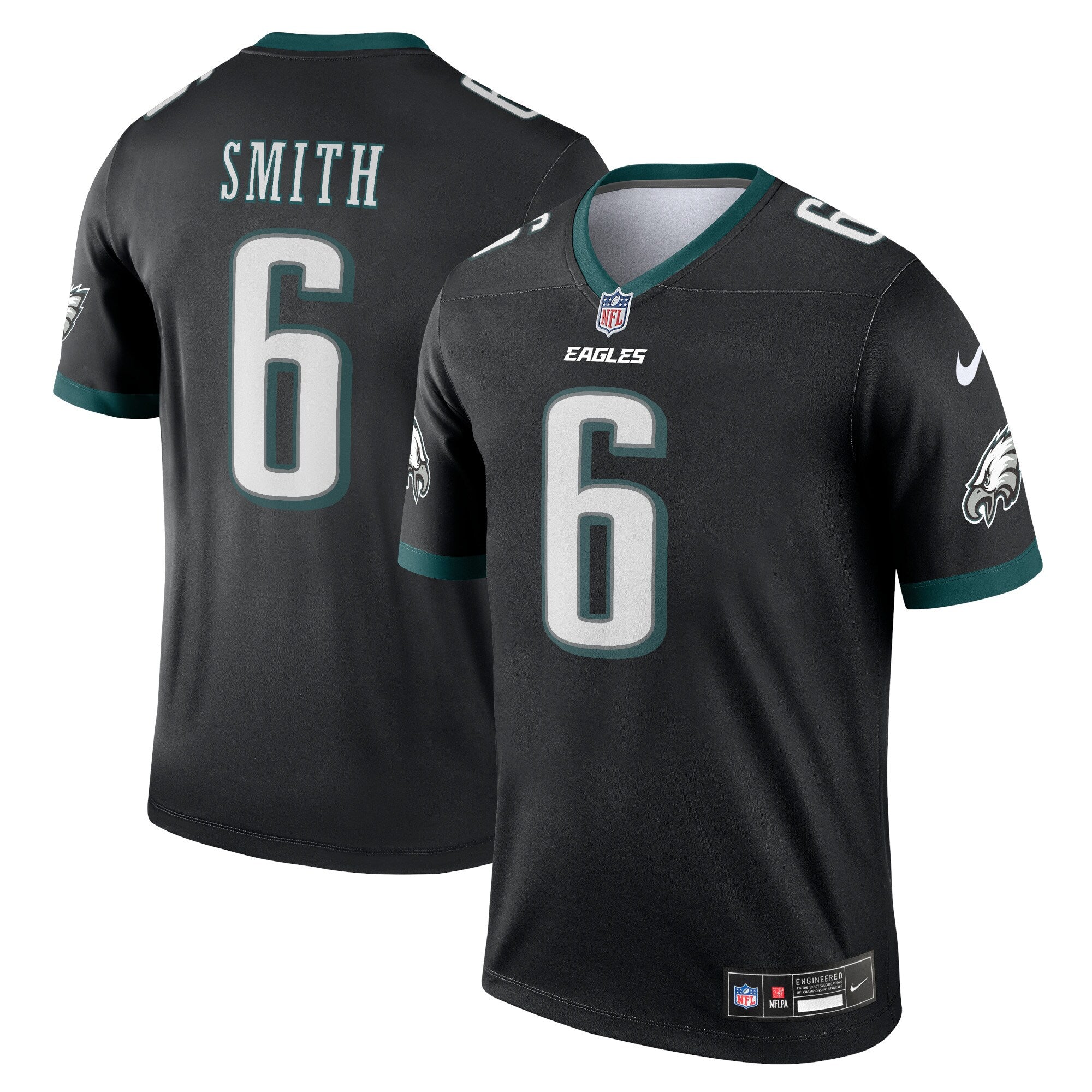 DeVonta Smith Philadelphia Eagles Legend Player Performance Top - Black | Stitched Football Jersey TJS2925