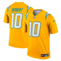 Justin Herbert Los Angeles Chargers Alternate Charger Power Legend Player Performance Top - Gold | Stitched Football Jersey TJS2922