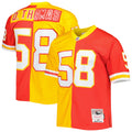 Derrick Thomas Kansas City Chiefs M & N 1994 Split Legacy Replica Jersey - Red/Gold | Stitched Football Jersey TJS2814