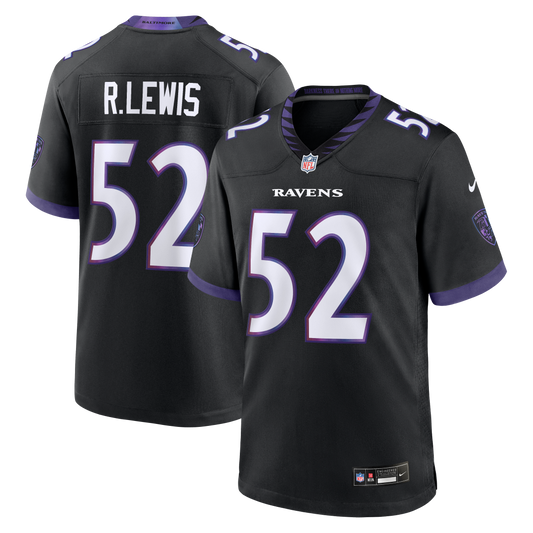 Ray Lewis Baltimore Ravens Alternate Retired Player Game Jersey - Black | Stitched Football Jersey TJS2898