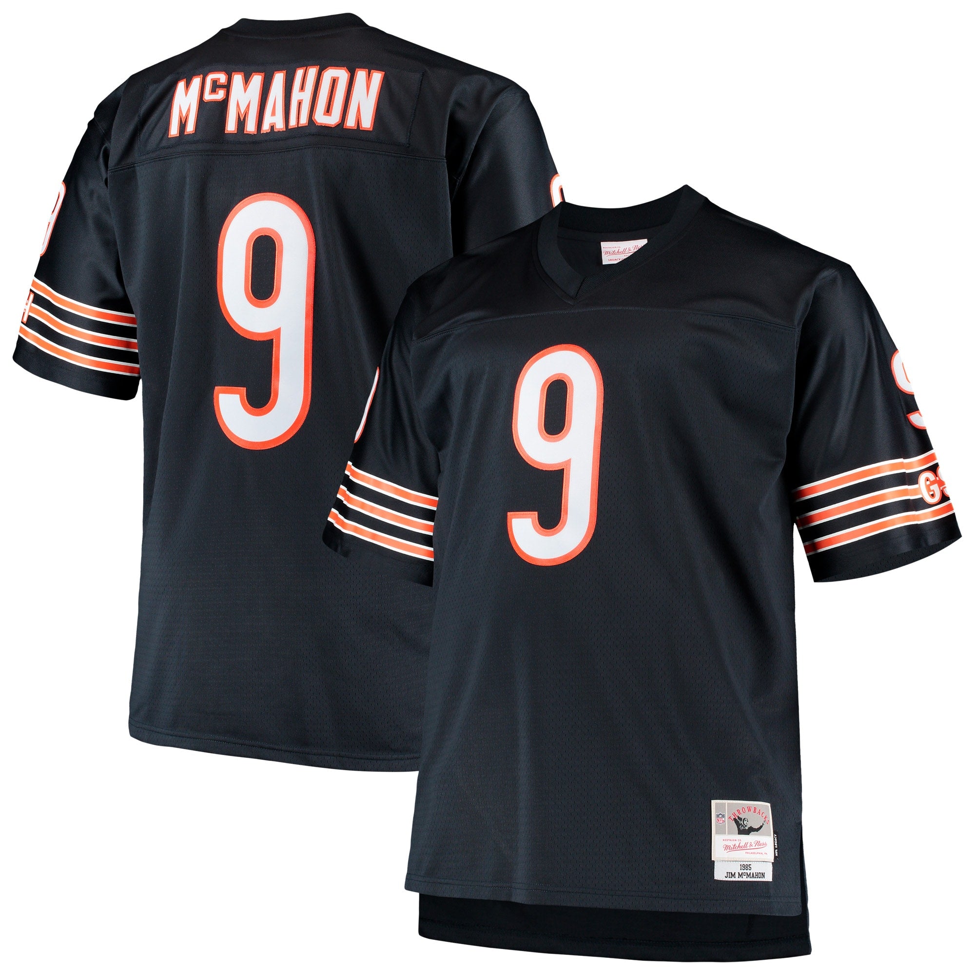 Jim McMahon Chicago Bears M & N Big & Tall 1985 Retired Player Replica Jersey - Navy | Stitched Football Jersey TJS2843