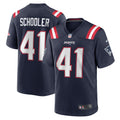 Brenden Schooler New England Patriots Game Player Jersey - Navy | Stitched Football Jersey TJS2904