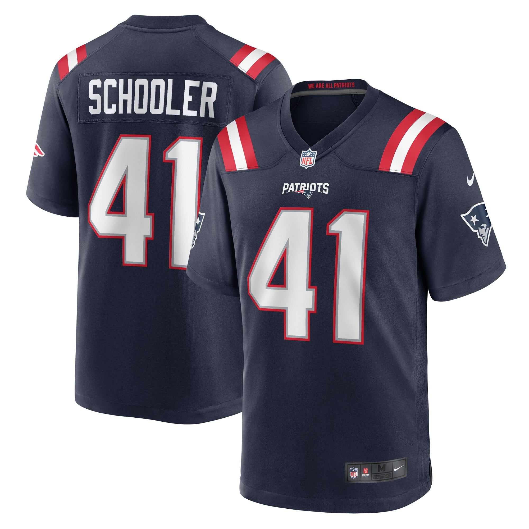 Brenden Schooler New England Patriots Game Player Jersey - Navy | Stitched Football Jersey TJS2904