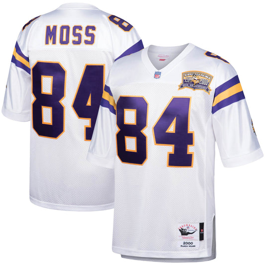 Randy Moss Minnesota Vikings 2000 M & N Throwback Retired Player Jersey - White | Stitched Football Jersey TJS2911