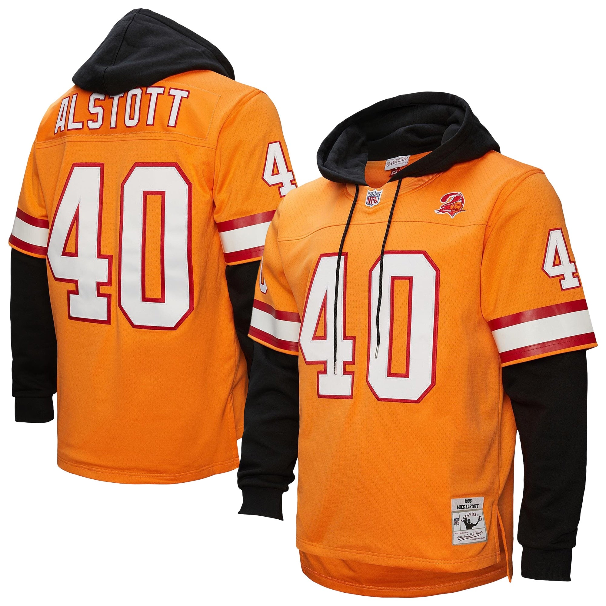 Mike Alstott Tampa Bay Buccaneers M & N Player Name & Number Hoodie Legacy Jersey - Orange | Stitched Football Jersey TJS2873