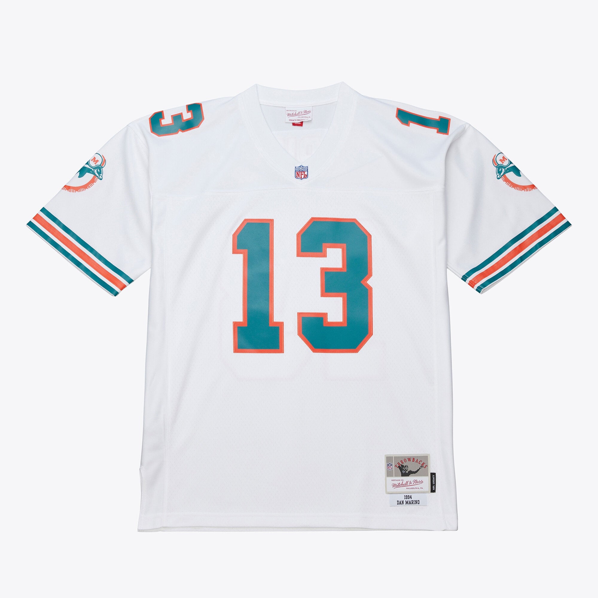 Dan Marino Miami Dolphins M & N 1994 Legacy Replica Jersey - White | Stitched Football Jersey TJS2832