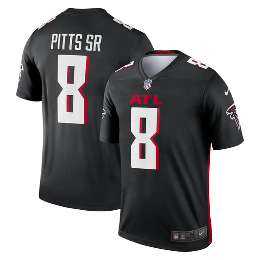 Kyle Pitts Sr. Atlanta Falcons Legend Player Performance Top - Black | Stitched Football Jersey TJS2920