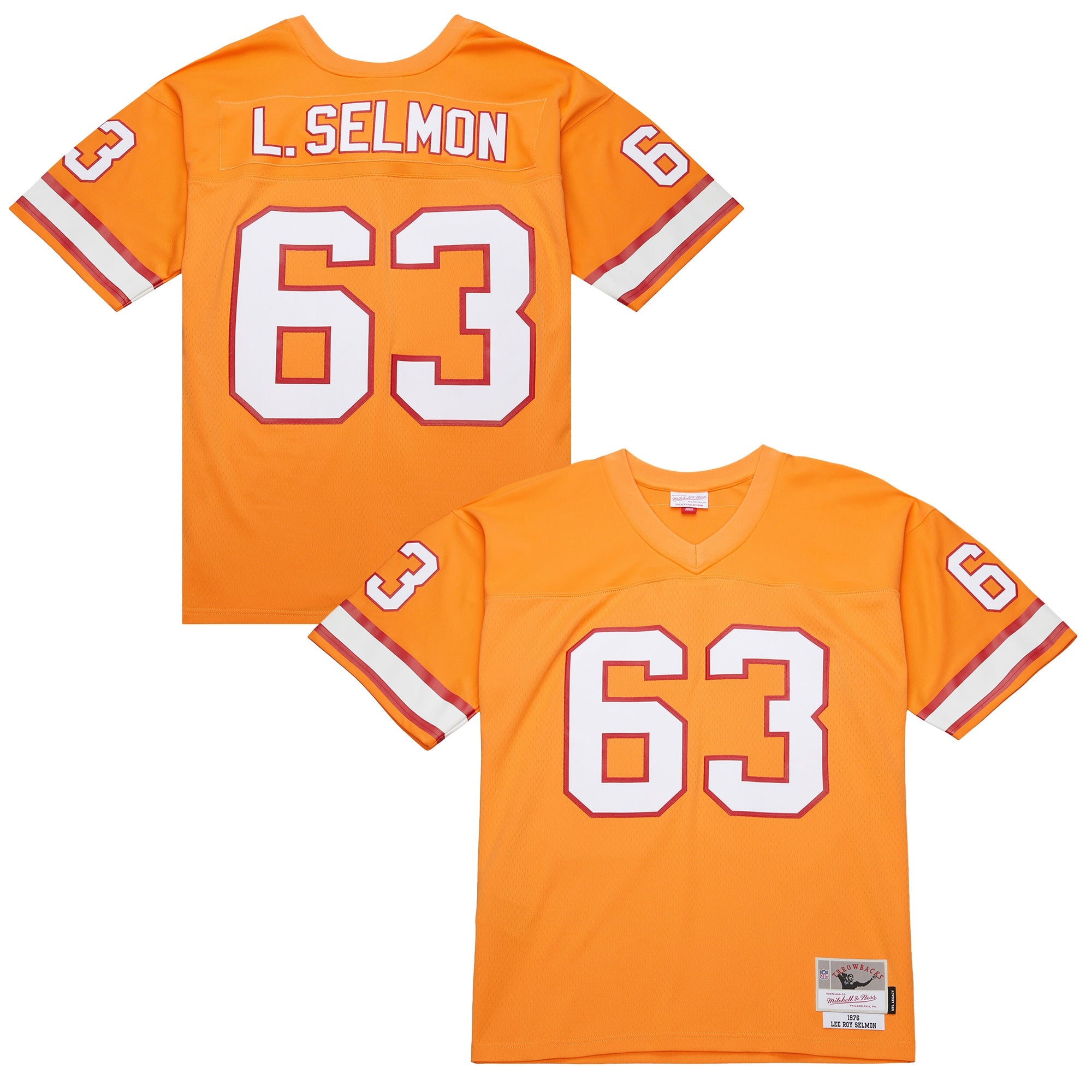 Lee Roy Selmon Tampa Bay Buccaneers M & N 1976 Legacy Replica Jersey - Orange | Stitched Football Jersey TJS2857