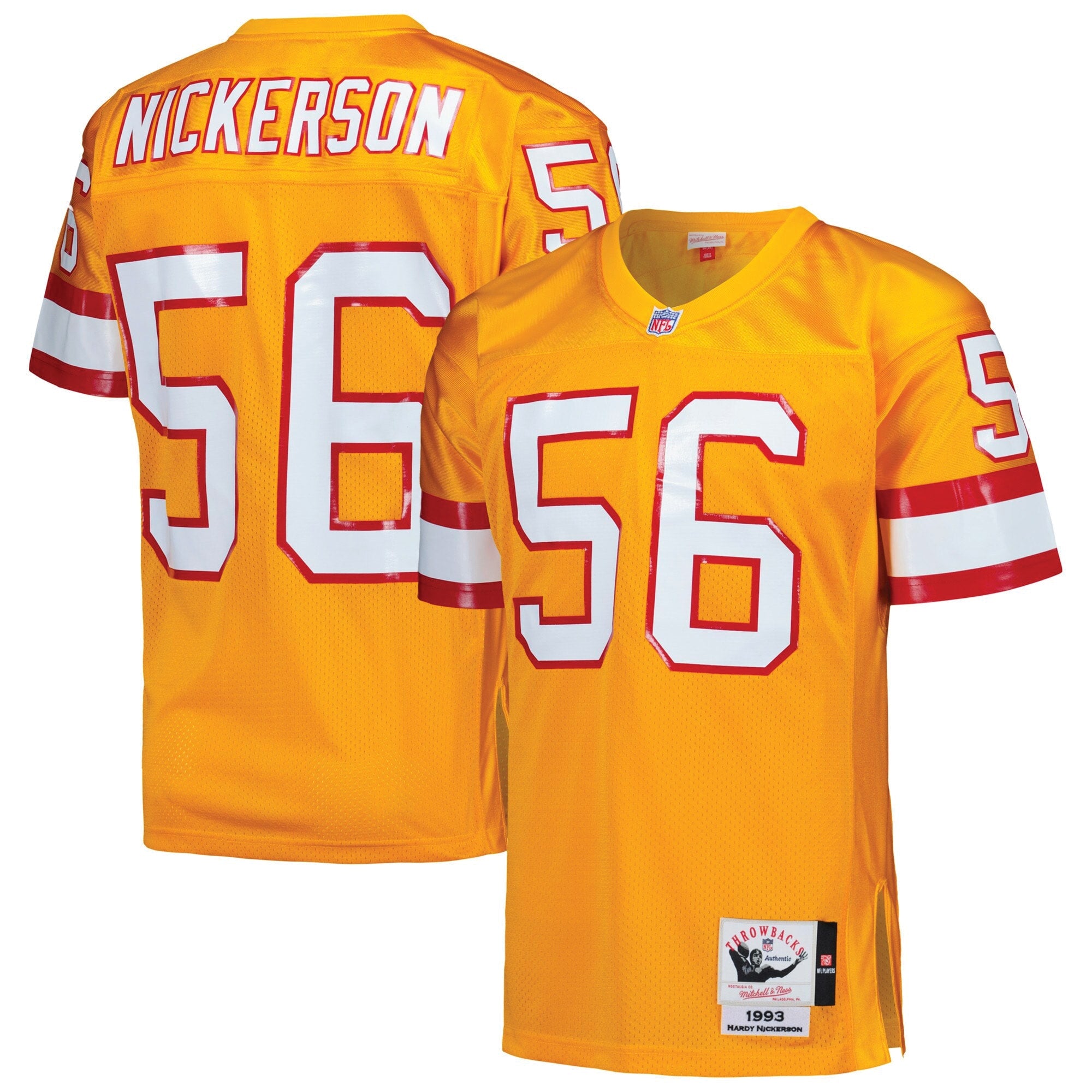 Hardy Nickerson Tampa Bay Buccaneers 1993 M & N Throwback Retired Player Jersey - Orange | Stitched Football Jersey TJS2839