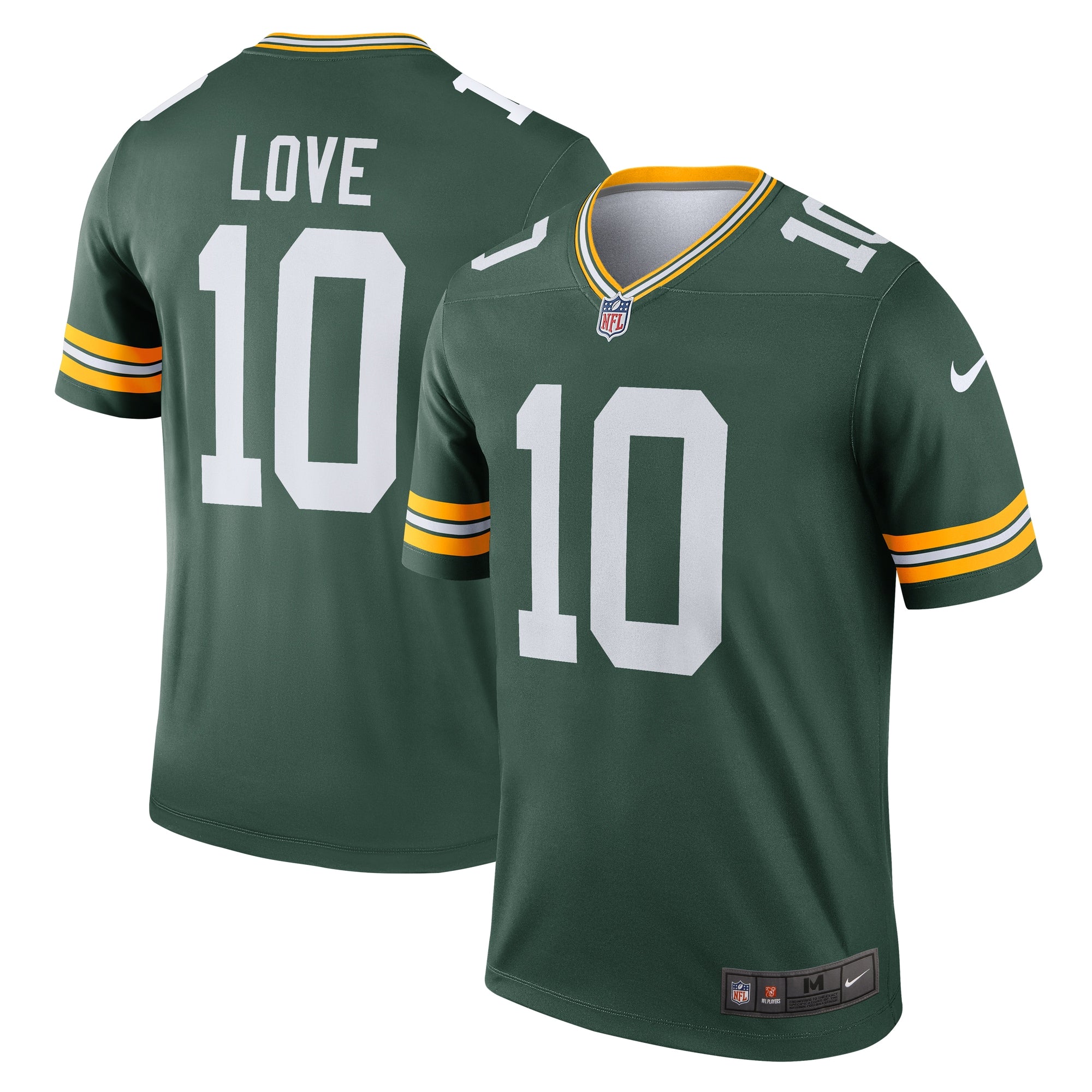 Jordan Love Green Bay Packers Legend Player Performance Top - Green | Stitched Football Jersey TJS2819