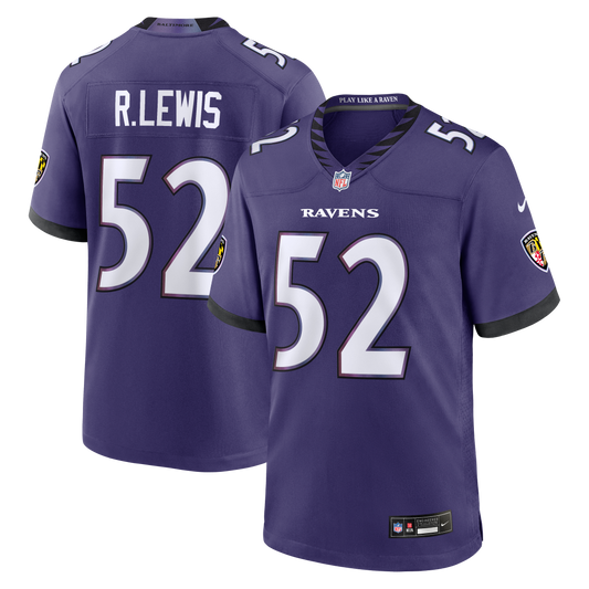 Ray Lewis Baltimore Ravens Team Retired Player Game Jersey - Purple | Stitched Football Jersey TJS2879