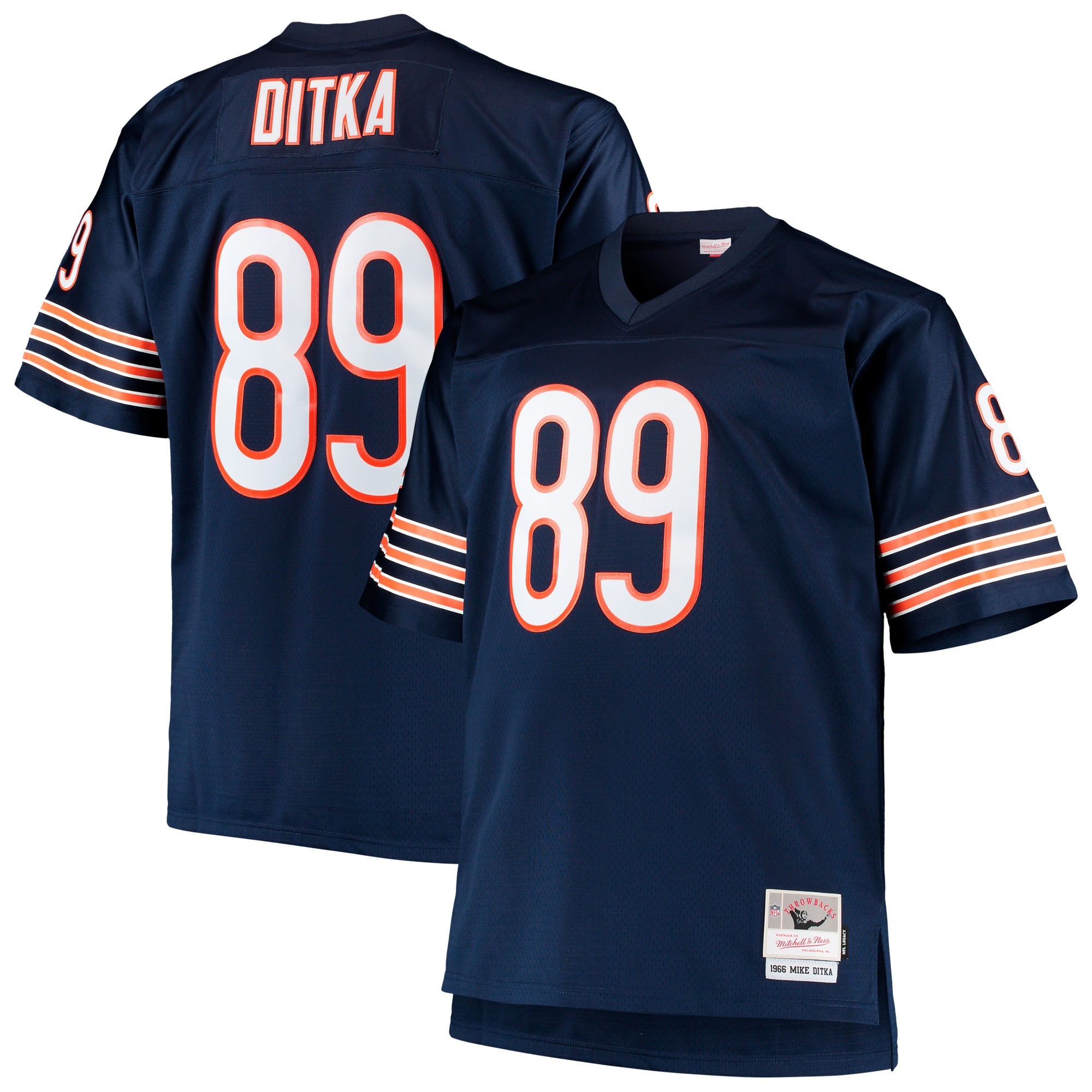 Mike Ditka Chicago Bears M & N Big & Tall 1966 Retired Player Replica Jersey - Navy | Stitched Football Jersey TJS2827