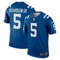 Anthony Richardson Sr. Indianapolis Colts Legend Player Performance Top - Royal | Stitched Football Jersey TJS2936