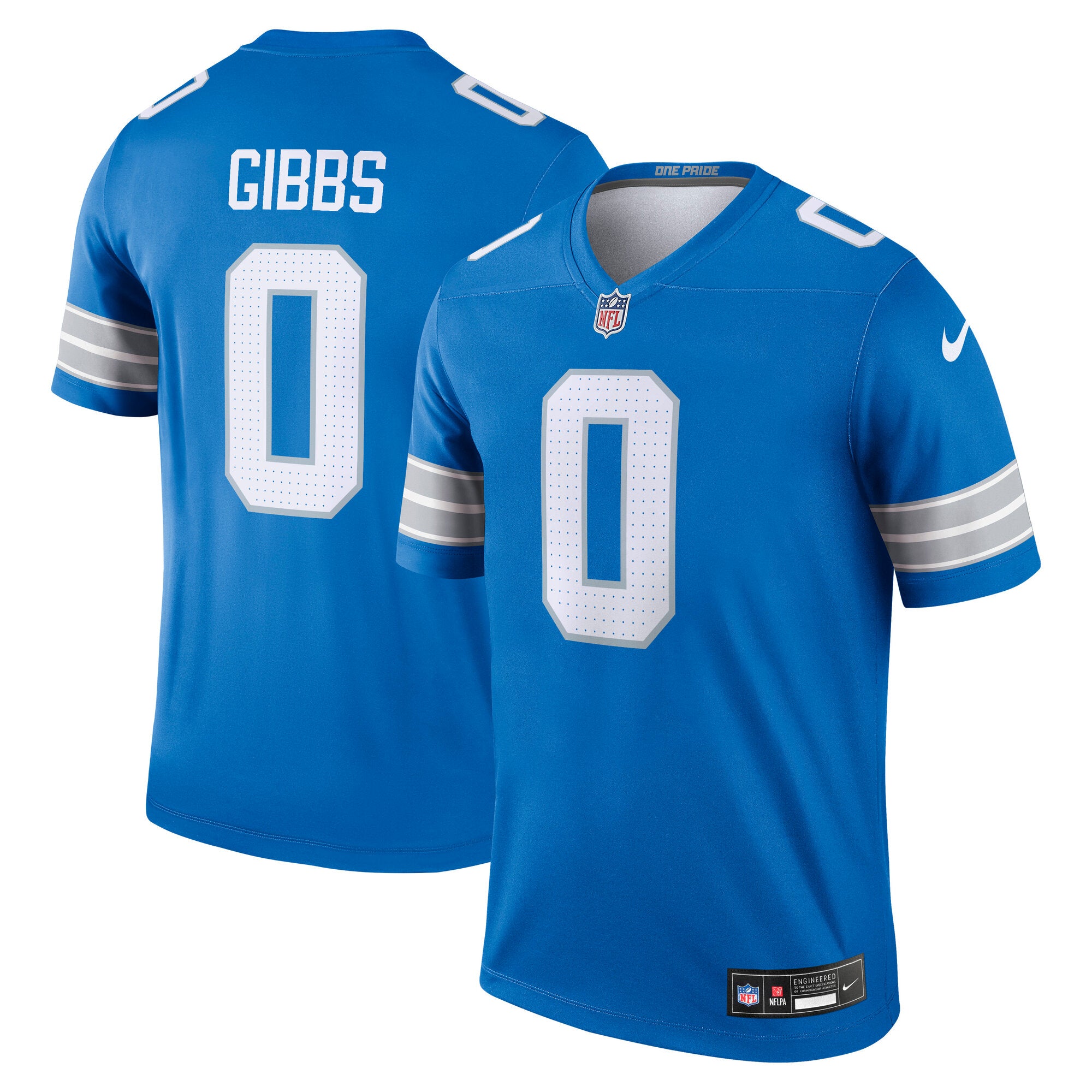Jahmyr Gibbs Detroit Lions Legend Player Performance Top - Blue | Stitched Football Jersey TJS2813