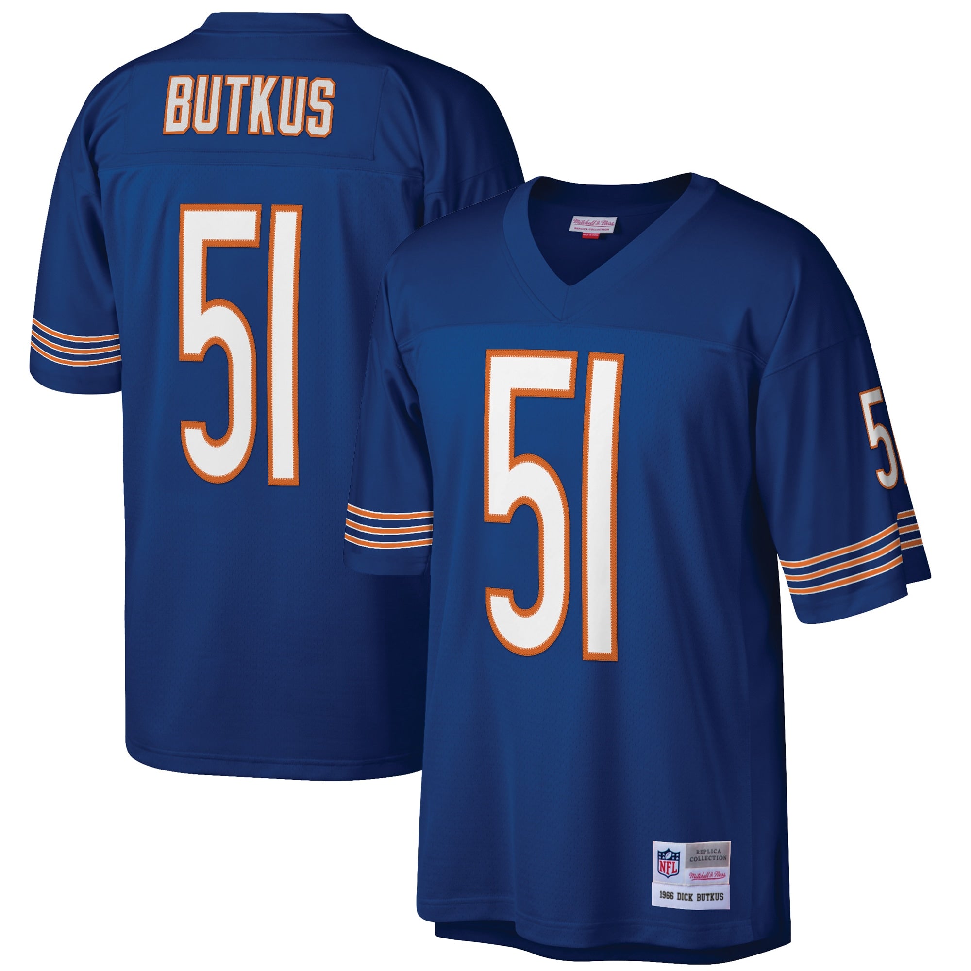 Dick Butkus Chicago Bears M & N Retired Player Legacy Replica Jersey - Navy | Stitched Football Jersey TJS2822