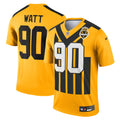 T.J. Watt Pittsburgh Steelers Alternate 1933 Throwback Legend Player Performance Top - Gold | Stitched Football Jersey TJS2901