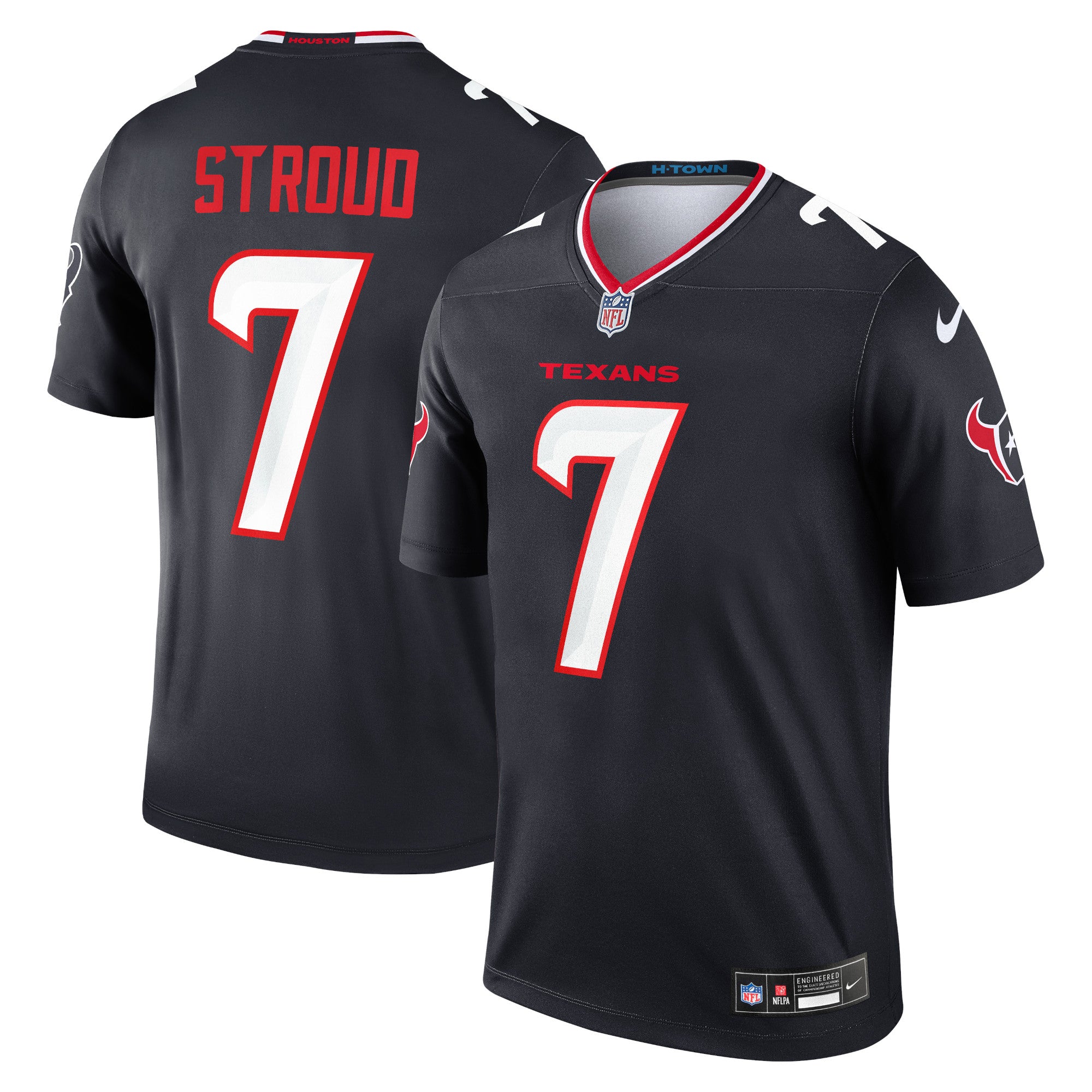 C.J. Stroud Houston Texans Legend Player Performance Top - Navy | Stitched Football Jersey TJS2801