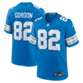 Thomas Gordon Detroit Lions Team Game Jersey - Blue | Stitched Football Jersey TJS2886
