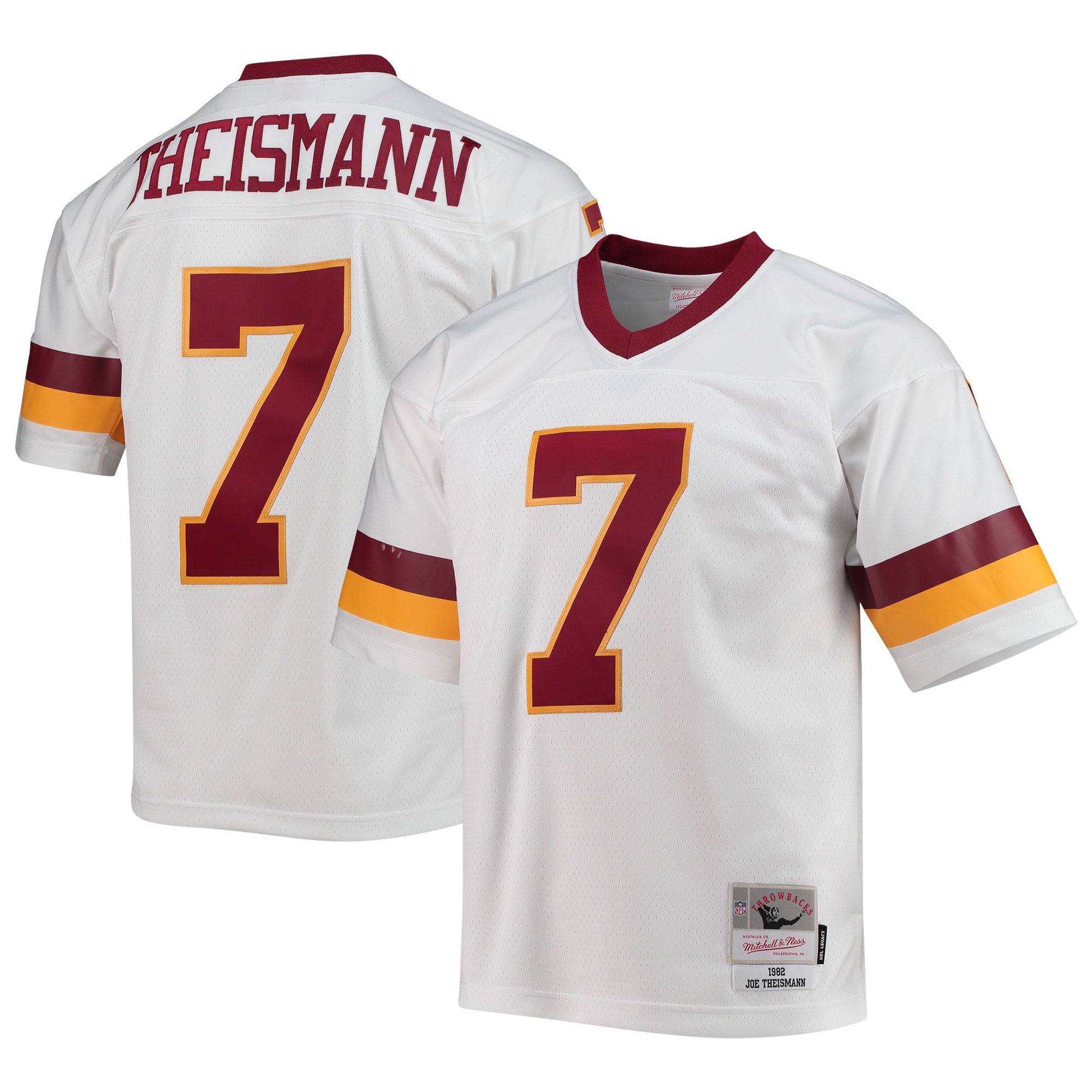 Joe Theismann Washington Football Team M & N Legacy Replica Jersey - White | Stitched Football Jersey TJS2942
