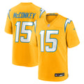 Ladd McConkey Los Angeles Chargers Alternate Charger Power Game Player Jersey - Gold | Stitched Football Jersey TJS2556